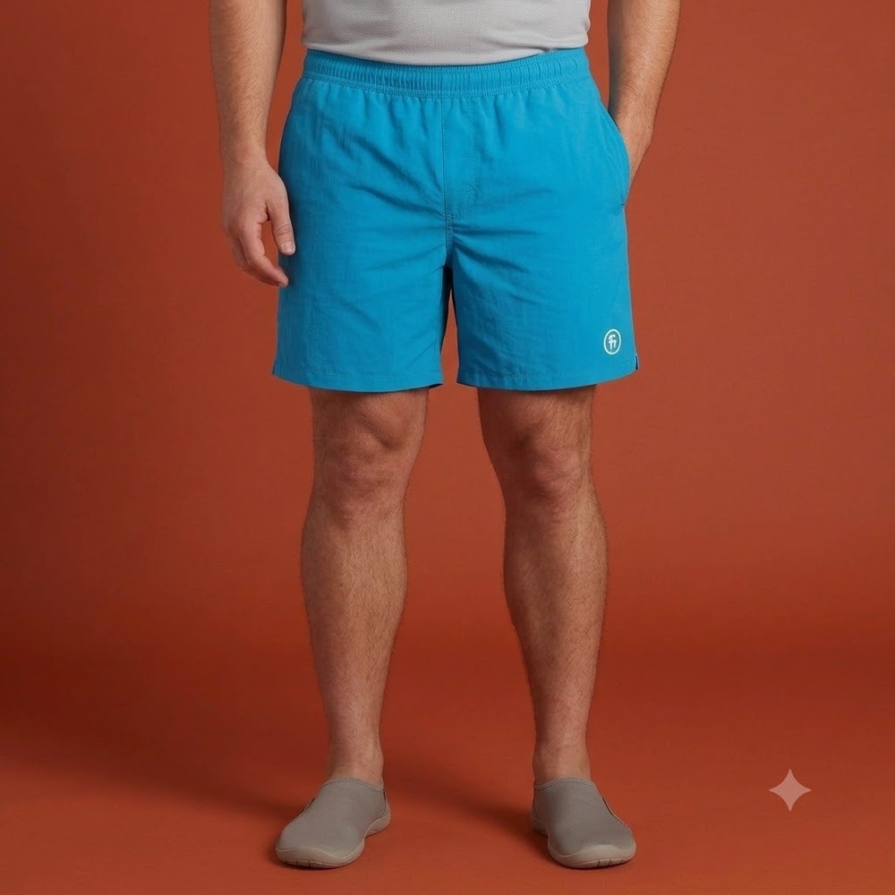 Backcountry Swim Shorts Mens XL Teal Stretch Mesh Lined Active Trunks